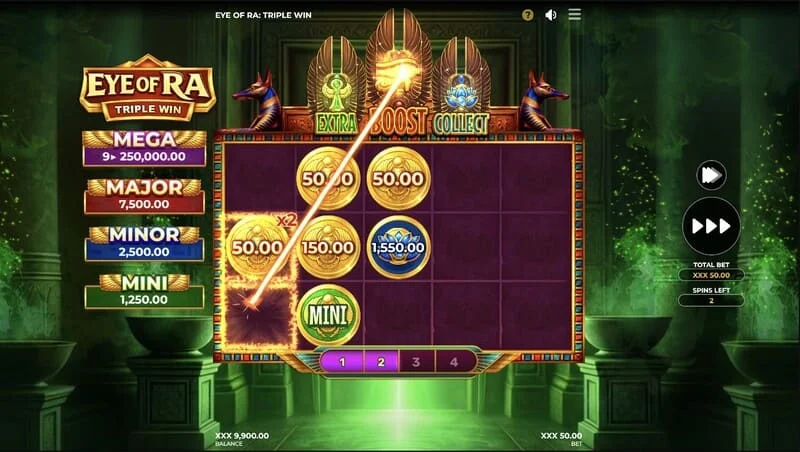 Eye of Ra Triple Win – nagy kifizetés a vonalon a kincsesládák összegyűjtése után